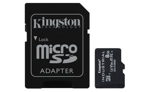 Kingston Technology Karta 8GB microSDHC Industrial C10 A1 pSLC + adapter SD