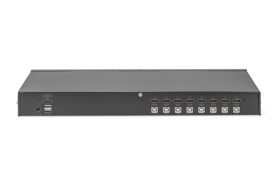 Digitus Desktopowy przełącznik HDMI KVM, 8 portów, pojedynczy wyświetlacz
