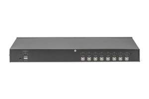 Digitus Desktopowy przełącznik HDMI KVM, 8 portów, pojedynczy wyświetlacz