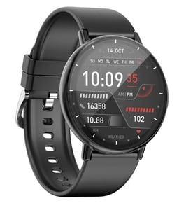 Aiwa SW-A800 smartwatch / sports watch, 3.53 cm (1.39") IPS digital 360 x 360 px touchscreen, black