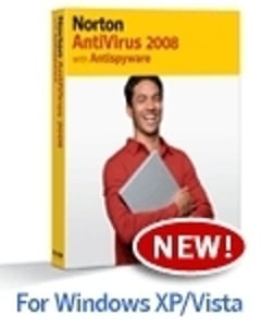 Norton AntiVirus 2008, CD, W32, v15, 5 Benutzer, EN Virenschutz Englisch 5 x Lizenz