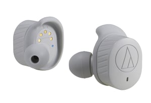 Audio-Technica ATH-SPORT7TW Zestaw słuchawkowy Bezprzewodowy Douszny Sport Micro-USB Bluetooth Szary