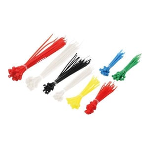 Techly ISWT-SET-CL Kabelbinder aus Nylon, mehrfarbig, 200 Stück.