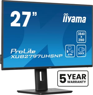iiyama ProLite XUB2797UHSNP-B1 monitor komputerowy 68,6 cm (27") 3840 x 2160 px 4K Ultra HD LED Black