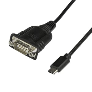 StarTech ICUSB232PROC parallellkabel, svart, 0,4 m, USB-C till DB-9