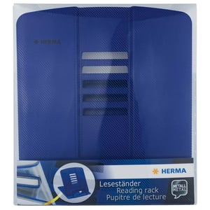 HERMA 19962 Book Stand, Blue Metal