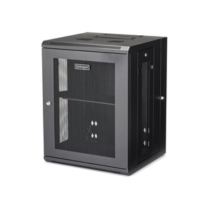 StarTech RK1520WALHM 15U-rack, väggmonterat skåp, svart