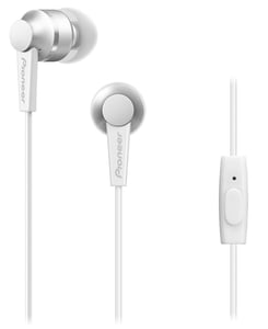 Pioneer SE-C3T Hörlurar, trådbundna, in-ear, samtal/musik, vit