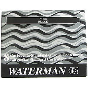 Waterman S0110850 Ballpoint Pen Refills, Black, 8-pack