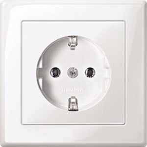 Merten MEG2301-1419 Type F Outlet, White
