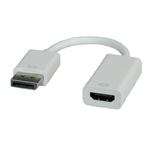 ROLINE DisplayPort-HDMI Adapter 0,15 m HDMI Typu A (Standard) Biały