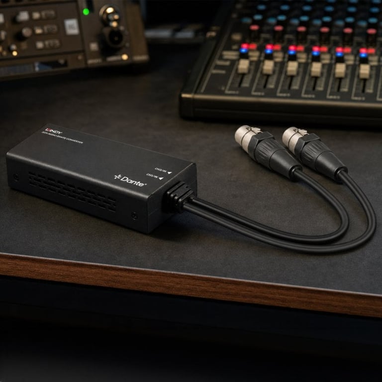 Lindy 70618 konwerter plików audio Czarny