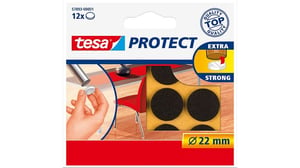 TESA 57893-00000-01 Furniture Pads, 12-pack. Round