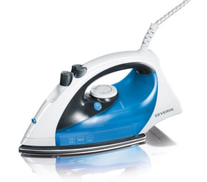 Severin BA 3274 Iron Dry and Steam Iron Stainless Steel Soleplate 1600 W Blue, Gray, White