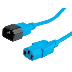 ROLINE 19.08.1527 Power Cable, Blue, 0.8 m, C14 to C13