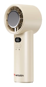 Verbatim Cool 'n' Go Ice Touch Silver, White Handheld Fan