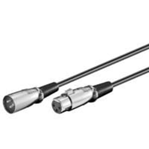 Microconnect XLRMF6 kabel audio 6 m XLR (3-pin) Czarny