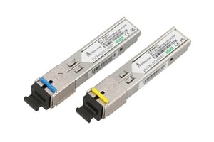 Extralink SFP-modul WDM SFP 1,25G 1,25 Gbps, 1310/1550 nm, single mode, 3 km, SC, DOM, par, avsedd för HP/Aruba