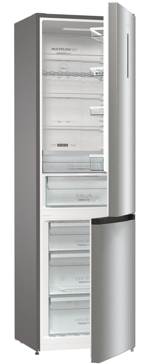 Gorenje NRK6202AXL4 Wolnostojący 331 l Szary, Metaliczny, Biały