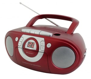 Soundmaster SCD5100RO Portable Stereo System Gray, Red