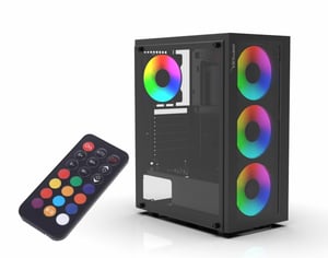 Inca EMG-15XN zabezpieczenia & uchwyty komputerów Midi Tower Czarny