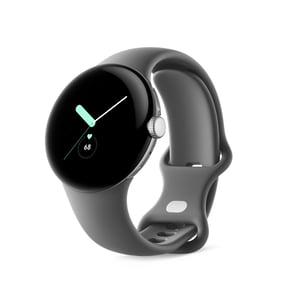 Google Pixel Watch AMOLED 41 mm Cyfrowy Srebrny Wi-Fi GPS