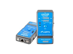 Lanberg NT-0403 tester kabli sieciowych Tester PoE Niebieski