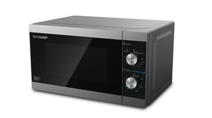 Sharp Home Appliances YC-MG01E-S Mikrowelle Schwarz, Grau Kombi-Mikrowelle Einbau 20 l 800 W