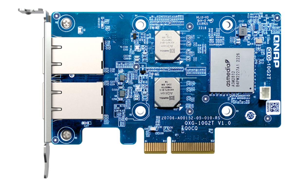 QNAP QXG-10G2T karta sieciowa Wewnętrzny Ethernet 10000 Mbit/s