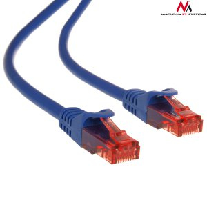 Maclean MCTV-303 N Network Cable, Blue, 3 m, Cat6 U/UTP (UTP)