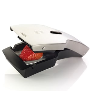 GEFU Tari Manual Slicer, Black, White Plastic, Stainless Steel