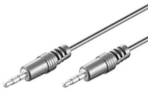 MediaRange 1 m, 3,5 mm – 3,5 mm ljudkabel, svart