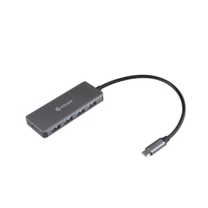 eSTUFF ES623007 USB 3.2 Gen 1 (3.1 Gen 1) Type-C-hubbar och koncentratorer, 5000 Mbit/s, aluminium