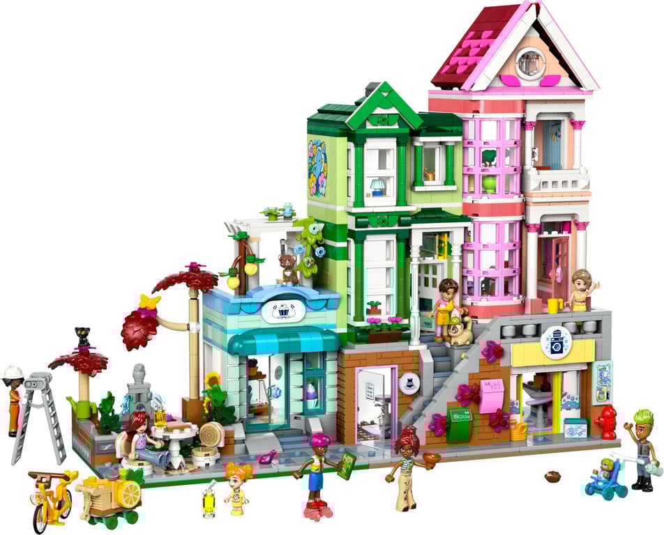 фото Блоковий конструктор LEGO Friends Хартлейк-Сіті Квартири і крамниці (42670)