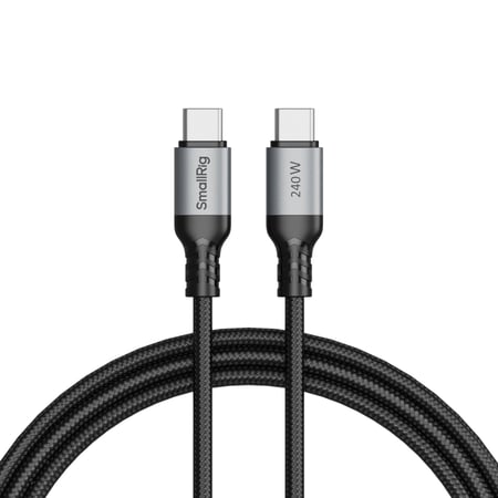 SmallRig 4908 kabel USB USB 2.0 USB C 0,48 Gbit/s 240 W Czarny, Szary