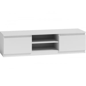 Topeshop RTV140 BIEL TV-bänk eller underhållningscenter, 0 lådor, 2 hyllor.