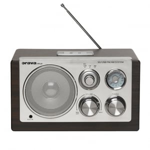 Orava RR-29 Radio, tragbar, analog, silberfarben