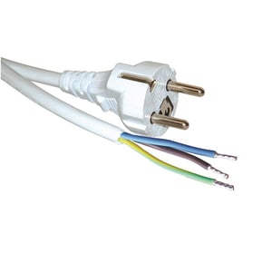 ROLINE 30.17.9005 Power Cable, White, 5 m, CEE7/7