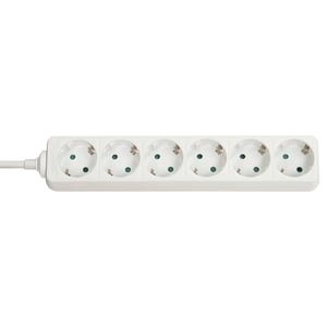 Lindy 73102 Steckdosenverteiler mit 6 Netzanschlüssen, für den Innenbereich, weiß