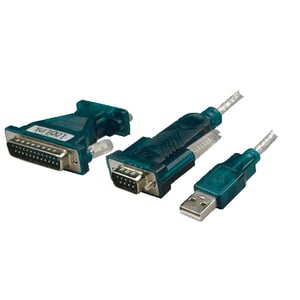 LogiLink UA0042A parallellkabel Grå, Vit 1,2 m USB Typ A DB-9