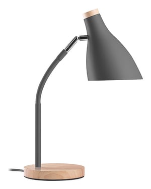 Tracer TRAOSW47236 lampa stołowa E27 40 W LED Szary, Drewno
