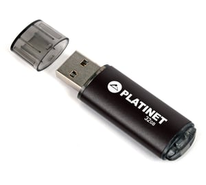 Platinet PMFE32B USB-Stick 32 GB, USB Typ A 2.0, schwarz
