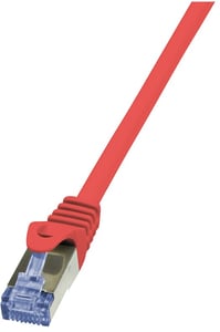 LogiLink Cat6a S/FTP, 3m Red S/FTP (S-STP) Network Cable