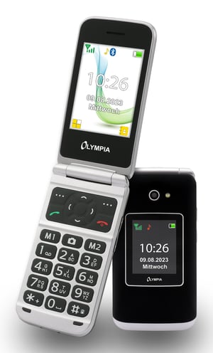Olympia VITUS 4G 7,11 cm (2,8") 147 g Svart Kamera i telefonen