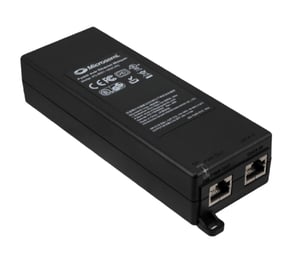 Microsemi PD-9001-10GC/AC-EU PoE-Adapter für Fast Ethernet und Gigabit Ethernet, 55 V