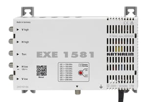 Kathrein KAT EXE 1581 multiswitch för satellitsignal, 1 ingång, 8 utgångar.