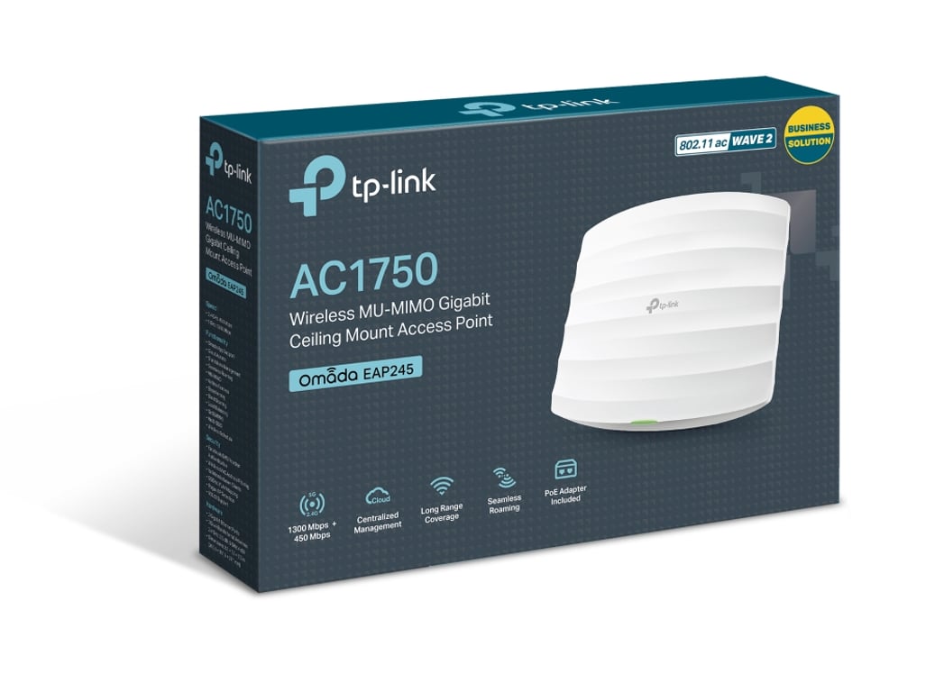 TP-Link Omada EAP245 1750 Mbit/s Biały Obsługa PoE