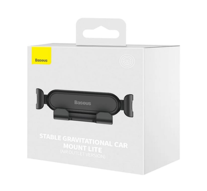 Baseus Stable Gravitational Car Mount Lite Telefon komórkowy/Smartfon Czarny