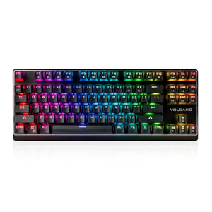 Modecom Volcano Lanparty RGB klawiatura Gaming USB QWERTY US English Czarny