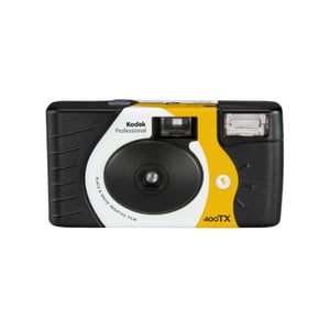 Kodak Tri-X 400 B&W Disposable Film Camera Black, White, Yellow